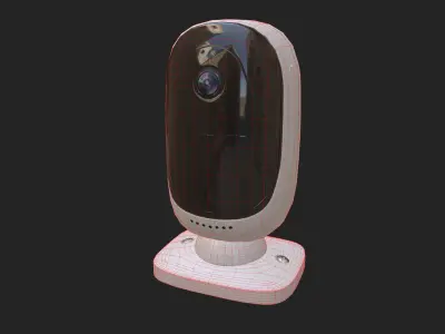 Security camera industrial or household Low-poly 3D model