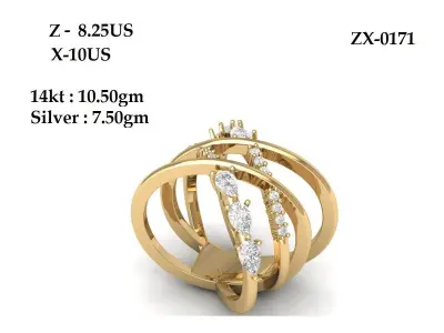 Wedding Ring  3D print model 374