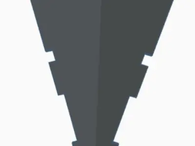 star destroyer keychain 3D print model