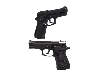 Beretta 84FS 3D print model