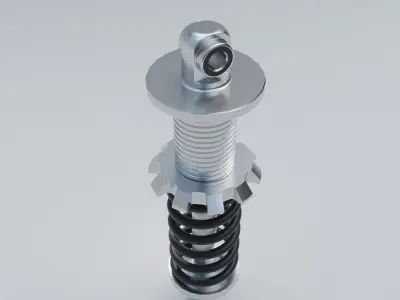 Shock absorber 3D model by kavalen