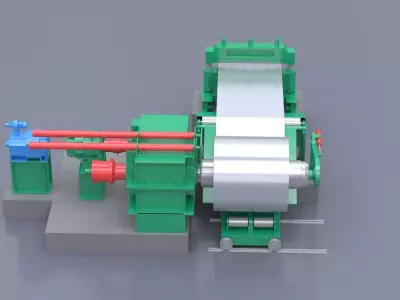 Casting Rolling Mill 3D model