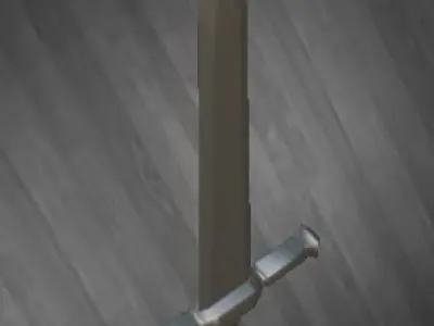 Long Sword low-poly game ready Low-poly 3D model