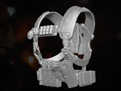 Vigilante Harness V2 Kit 3D printable file for Action Figures 3D print model