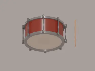 Drum model 3D model