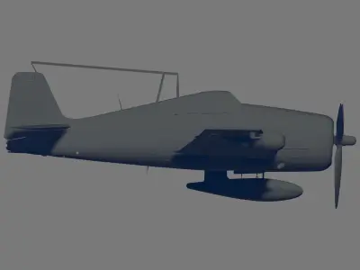 F6F-5N Hellcat 3D model