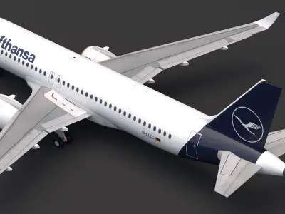 Lufthansa A320 NEO 3D model purchase