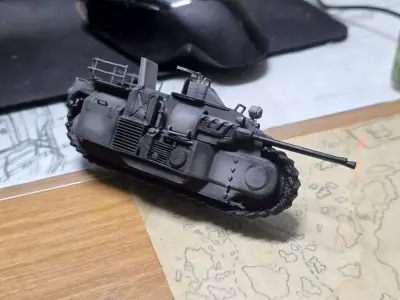 35 scale WW2 German Tracked Bike  3D Printable Miniature Vehicle 3D print model