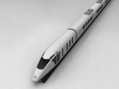 TGW  ICE Fast Train 3D model