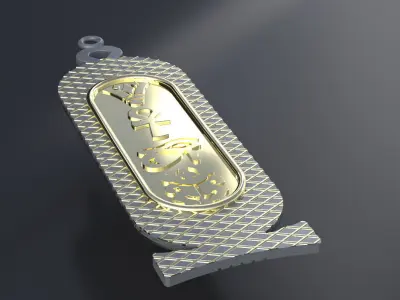 Egyptian-style pendants 3D print or CNC model  3D print model