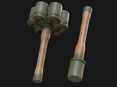 M24 Grenade Bundle Low-poly 3D model