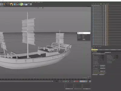Chinese Ancient Ship 3D model