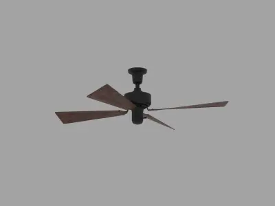 Vintage Ceiling Fan Free 3D model