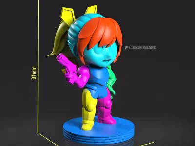 Vexa - Double Vertex Original Character Chibi Figure Free 3D print model