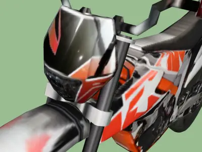KTM Freeride 250R Low-poly 3D model