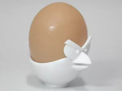 Angry Bird Eggcup Free 3D print model