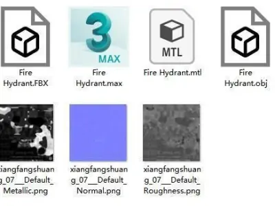 3ds max 2011 Next Generation Fire hydrant adapter belt Low-poly 3D model