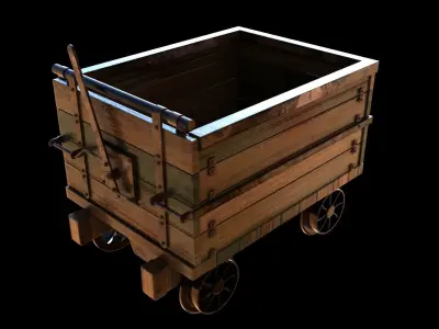 Mine Railway 3D model