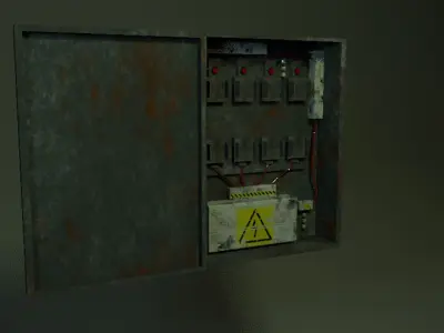 Fuse Box Puzzle  Unity FBX  Low-poly 3D model