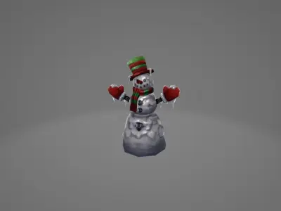 Snow man 3D model