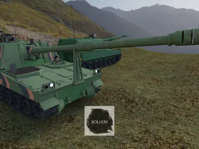 FIRTINA OBUSU Turkish Army 3D model