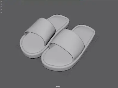 Sandal Model Free low-poly 3D model