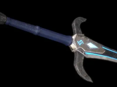 Fantasy Weapon Pack PBR Low-poly 3D model