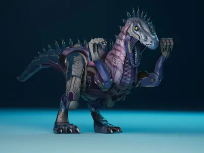 SciFi Dinosaur3 Low-poly 3D model
