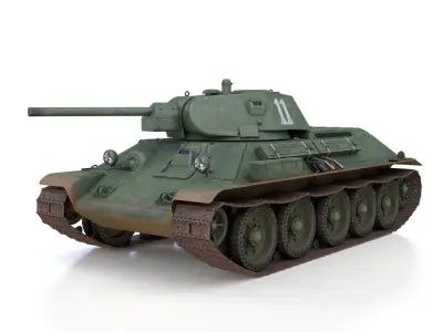 T-34-76 - Model 1941 -Soviet medium tank - 11 3D model