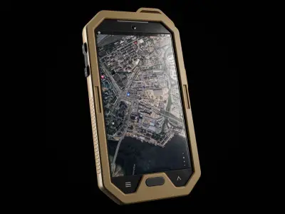 Military Phone Low-poly 3D model