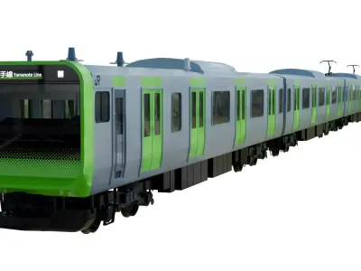 jr-e235 The entire train 3D model