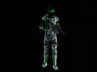 Robot Soldier - Assault Soldier 3D model purchase
