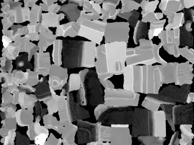 Brown Pistol 3D model