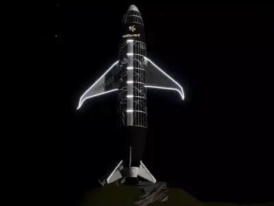 Airplane restaurant Low-poly 3D model