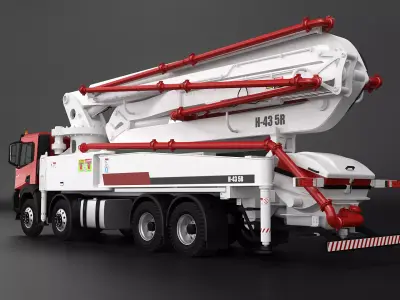 Iveco X-Way Concrete Pump 3D model