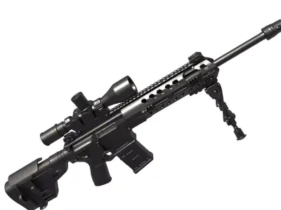 KMR762 sniper rifle 3D print model