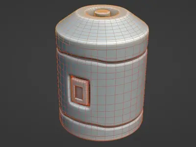 HardSurface - Sci-Fi Cylinder 3D model