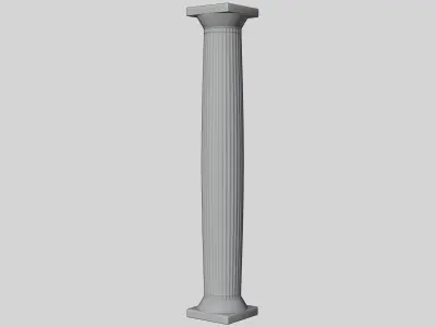 Old Doric Column 3D model