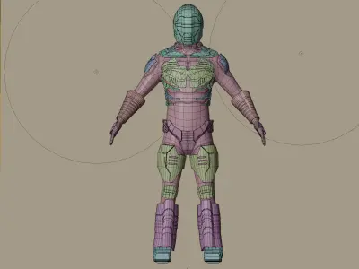 Robocop Troopers Low-poly 3D model