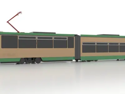Tatra KTNF6 Low Low-poly 3D model