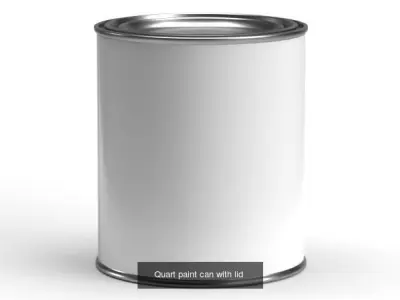Paint cans with lid 3D Model Pack