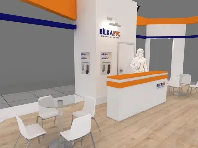 Exhibition Stand - ST0042 3D model