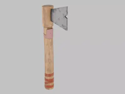 High Quality Medieval Axe  3D model