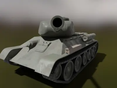 T34-85 tank Low-poly 3D model purchase