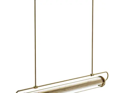 Retro cylindrical ceiling lamp 3D model