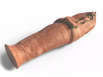 Akhenaten Low-poly 3D model