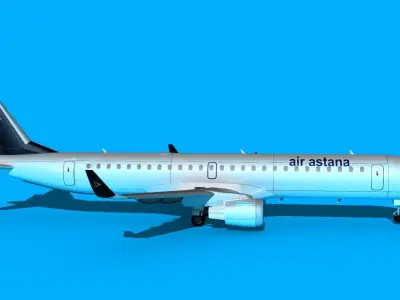 Embraer Emb-190 Air Astana 3D model