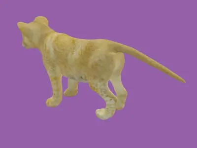 child lion lowpoly 3d model 3D model