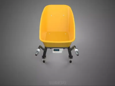 ELECTRIC WHEEL HUB MOTOR ENGINE CASTER SWIVEL WHEELBARROW BARROW 3D model