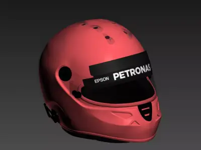 F1 racing helmet 3D model